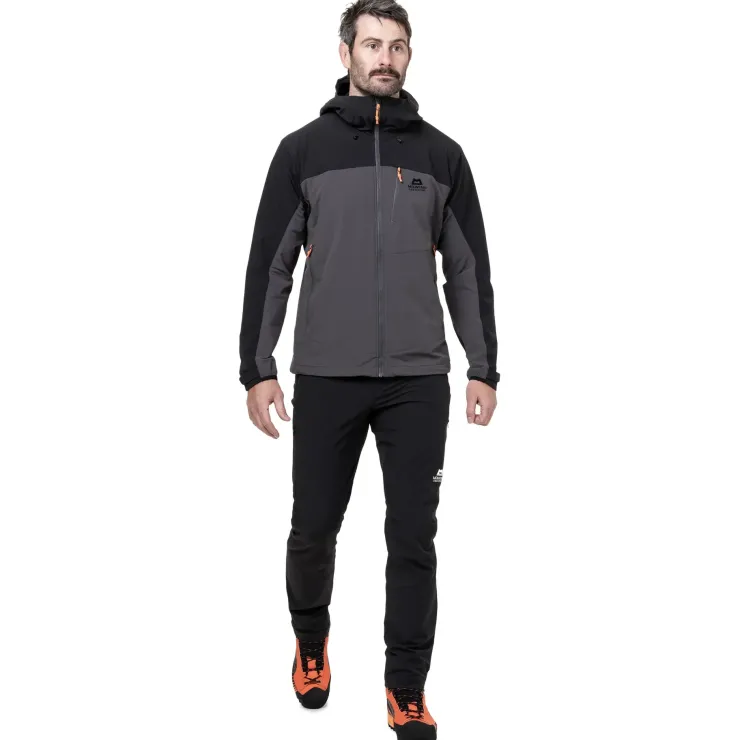 Softshell Jackets-Mountain Equipment Mens Frontier Jacket - Black