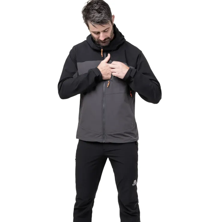 Softshell Jackets-Mountain Equipment Mens Frontier Jacket - Black