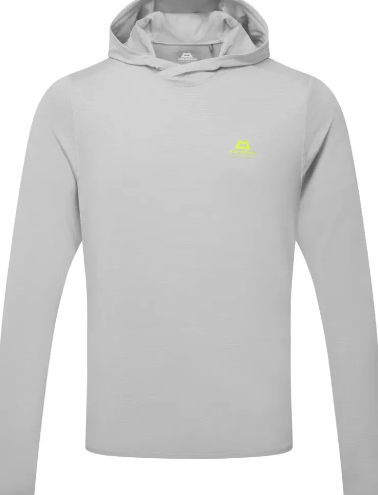 T-Shirts & Baselayers-Mountain Equipment Mens Glace Hooded Top - Mist