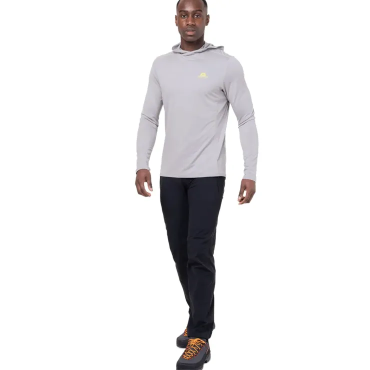 T-Shirts & Baselayers-Mountain Equipment Mens Glace Hooded Top - Mist