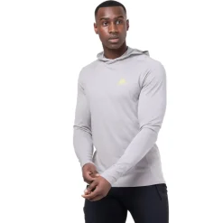 T-Shirts & Baselayers-Mountain Equipment Mens Glace Hooded Top - Mist