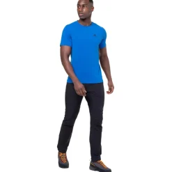 T-Shirts & Baselayers-Mountain Equipment Mens Groundup Tee - Atlantic Blue