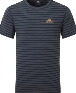T-Shirts & Baselayers-Mountain Equipment Mens Groundup Tee - Cosmos Stripe