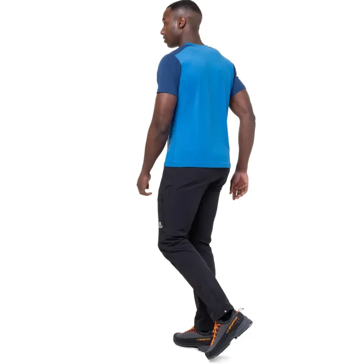 T-Shirts & Baselayers-Mountain Equipment Mens Headpoint Block Tee - Sage-Flint