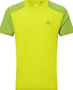 T-Shirts & Baselayers-Mountain Equipment Mens Headpoint Block Tee - Vine-Cactus
