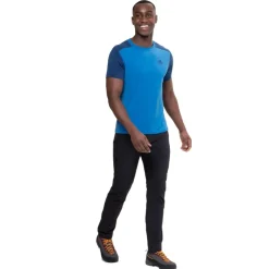 T-Shirts & Baselayers-Mountain Equipment Mens Headpoint Block Tee - Vine-Cactus