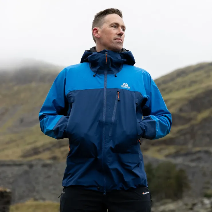Waterproof Jackets-Mountain Equipment Mens Lhotse Jacket - Admiral-Atlantic