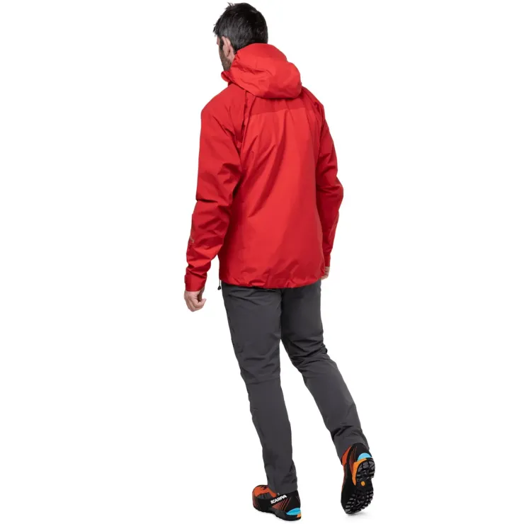 Waterproof Jackets-Mountain Equipment Mens Lhotse Jacket - Imperial Red-Crimson