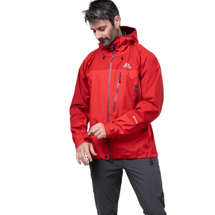 Waterproof Jackets-Mountain Equipment Mens Lhotse Jacket - Anvil Grey-Black