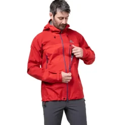 Waterproof Jackets-Mountain Equipment Mens Lhotse Jacket - Anvil Grey-Black