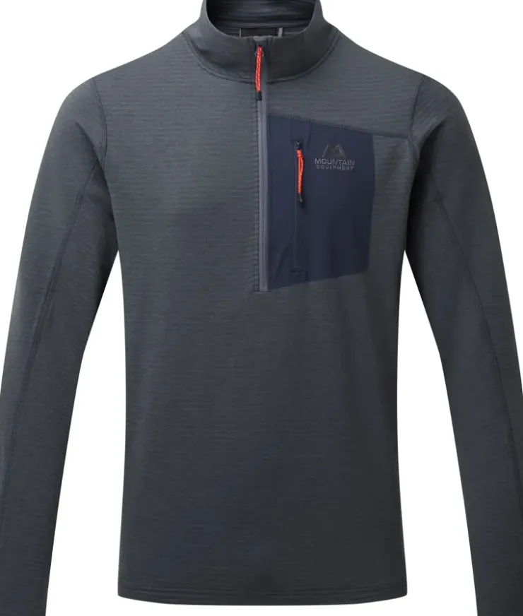 Fleece & Mid Layer-Mountain Equipment Mens Lumiko Zip-T Fleece - Ombre Blue-Cosmos