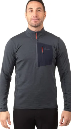 Fleece & Mid Layer-Mountain Equipment Mens Lumiko Zip-T Fleece - Ombre Blue-Cosmos