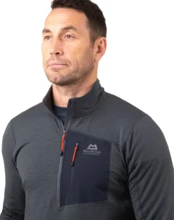 Fleece & Mid Layer-Mountain Equipment Mens Lumiko Zip-T Fleece - Ombre Blue-Cosmos