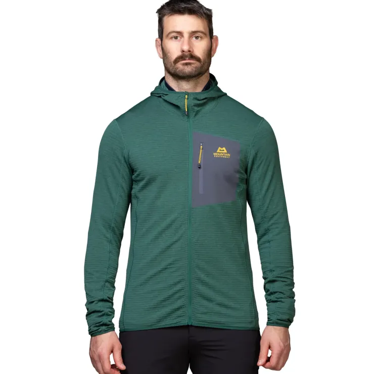 Fleece & Mid Layer-Mountain Equipment Mens Lumiko Hooded Jacket - Ombre Blue-Cosmos