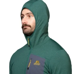 Fleece & Mid Layer-Mountain Equipment Mens Lumiko Hooded Jacket - Vine-Cosmos