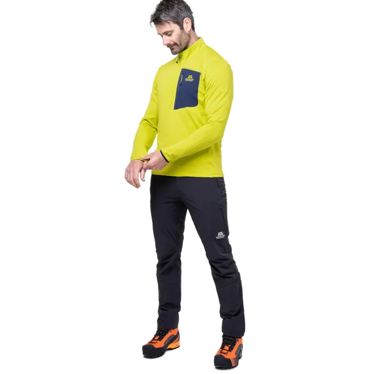 Fleece & Mid Layer-Mountain Equipment Mens Lumiko Zip T Fleece - Vine-Cosmos