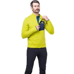 Fleece & Mid Layer-Mountain Equipment Mens Lumiko Zip T Fleece - Vine-Cosmos