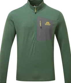 Fleece & Mid Layer-Mountain Equipment Mens Lumiko Zip-T Fleece - Fern-Ombre