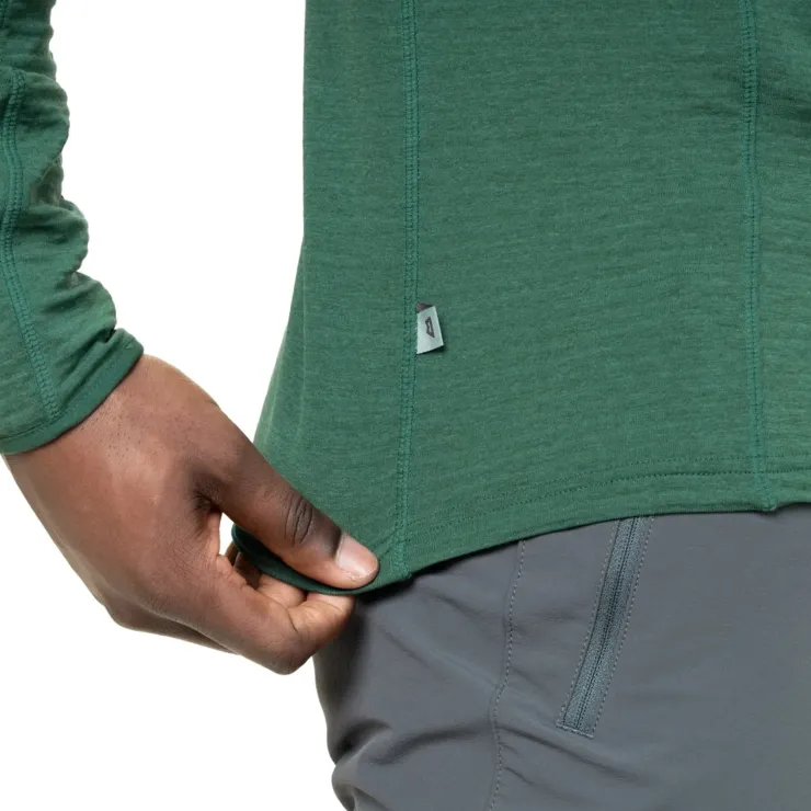 Fleece & Mid Layer-Mountain Equipment Mens Lumiko Zip-T Fleece - Fern-Ombre