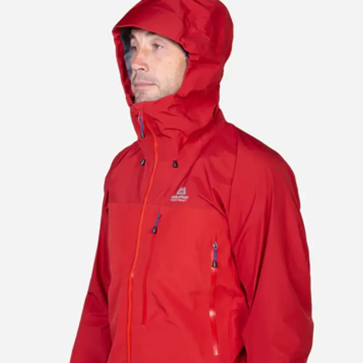 Waterproof Jackets-Mountain Equipment Mens Makalu Jacket - Mykonos-Majolica
