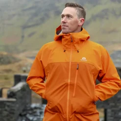 Waterproof Jackets-Mountain Equipment Mens Makalu Jacket - Rust-Ember
