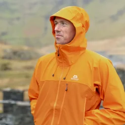 Waterproof Jackets-Mountain Equipment Mens Makalu Jacket - Rust-Ember