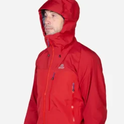 Waterproof Jackets-Mountain Equipment Mens Makalu Jacket - Rust-Ember