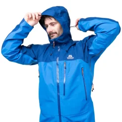 Waterproof Jackets-Mountain Equipment Mens Makalu Jacket - Atlantic-Admiral