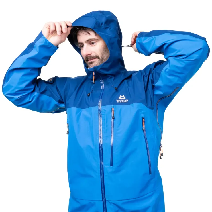 Waterproof Jackets-Mountain Equipment Mens Makalu Jacket - Atlantic-Admiral