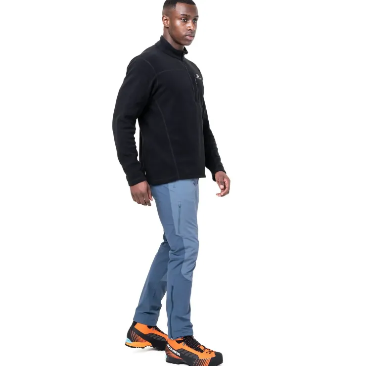 Fleece & Mid Layer-Mountain Equipment Mens Micro Zip-T Fleece - Black