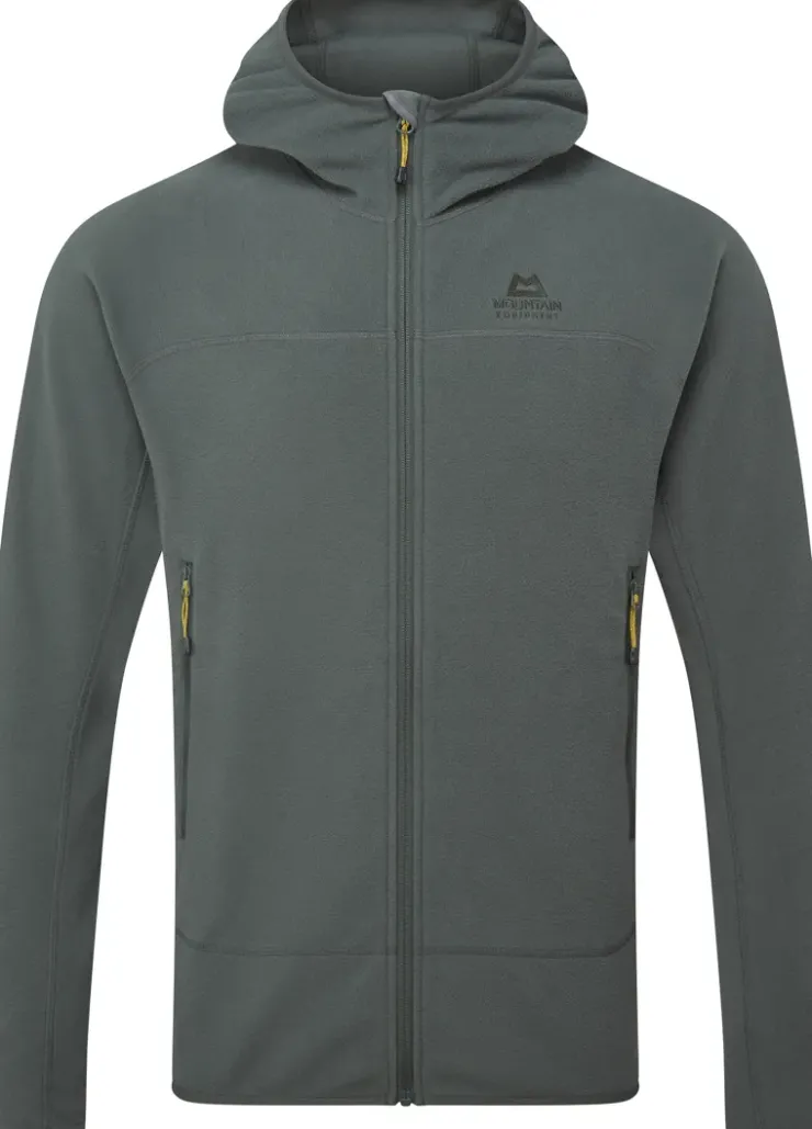 Fleece & Mid Layer-Mountain Equipment Mens Micro Zip Fleece Jacket - Slate Green