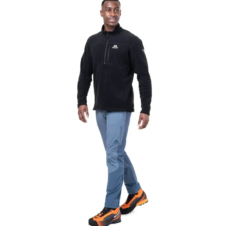 Fleece & Mid Layer-Mountain Equipment Mens Micro Zip-T Fleece - Admiral Blue