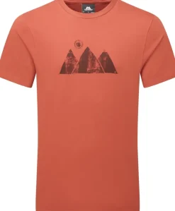 T-Shirts & Baselayers-Mountain Equipment Mens Mountain Sun Tee - Etruscan Red