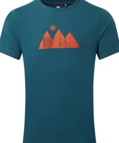 T-Shirts & Baselayers-Mountain Equipment Mens Mountain Sun Tee - Majolica Blue