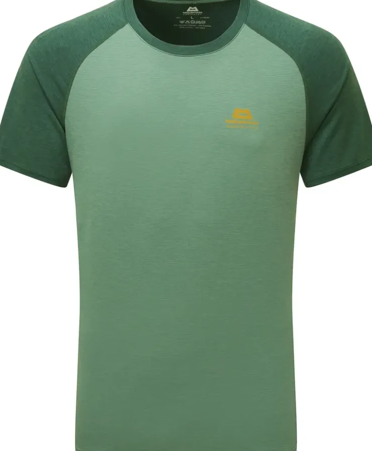 T-Shirts & Baselayers-Mountain Equipment Mens Nava Crew - Sage-Fern
