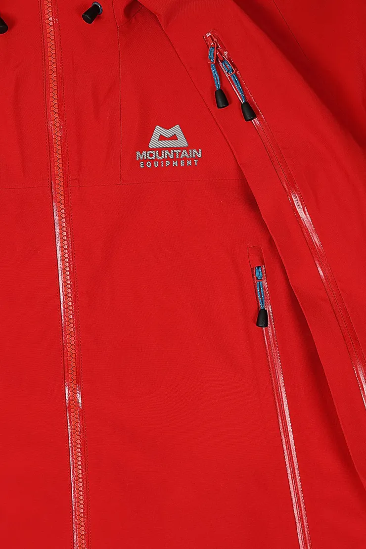 Waterproof Jackets-Mountain Equipment Mens Nunatak Jacket - Chili Red