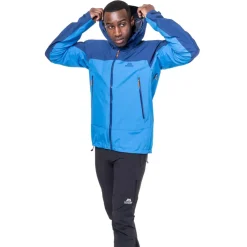 Waterproof Jackets-Mountain Equipment Mens Odyssey Jacket - Atlantic-Admiral