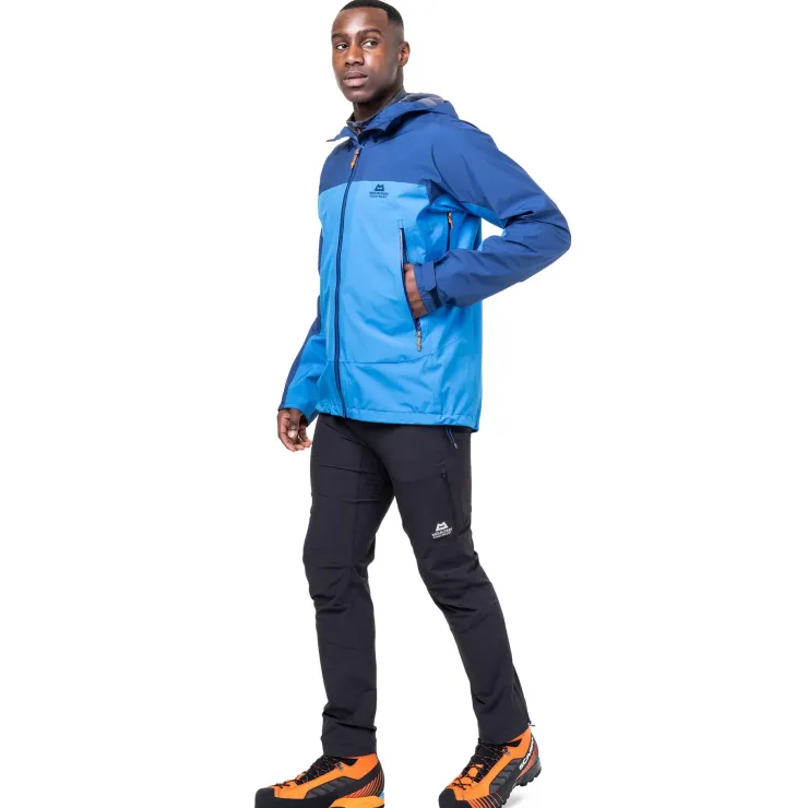 Waterproof Jackets-Mountain Equipment Mens Odyssey Jacket - Atlantic-Admiral