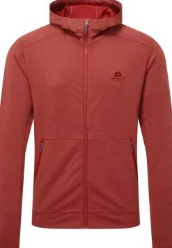 Fleece & Mid Layer-Mountain Equipment Mens Oracool Hooded Jacket - Merlot