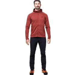 Fleece & Mid Layer-Mountain Equipment Mens Oracool Hooded Jacket - Merlot