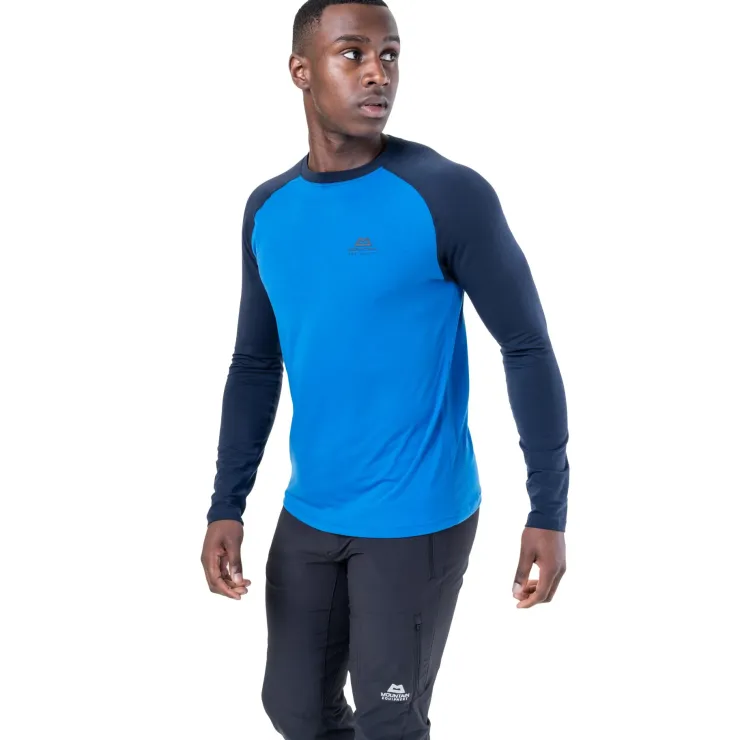 T-Shirts & Baselayers-Mountain Equipment Mens Redline LS Tee - Fern Stripe-Fern