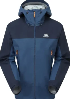 Waterproof Jackets-Mountain Equipment Mens Saltoro Jacket - Dusk-Cosmos