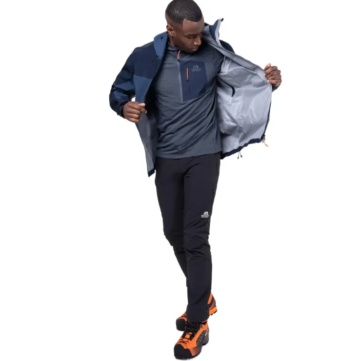 Waterproof Jackets-Mountain Equipment Mens Saltoro Jacket - Dusk-Cosmos