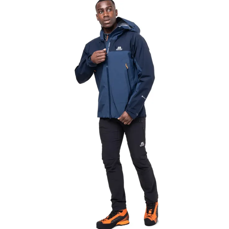 Waterproof Jackets-Mountain Equipment Mens Saltoro Jacket - Dusk-Cosmos