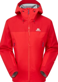 Waterproof Jackets-Mountain Equipment Mens Saltoro Jacket - Imperial Red-Crimson