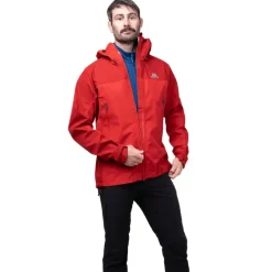 Waterproof Jackets-Mountain Equipment Mens Saltoro Jacket - Imperial Red-Crimson