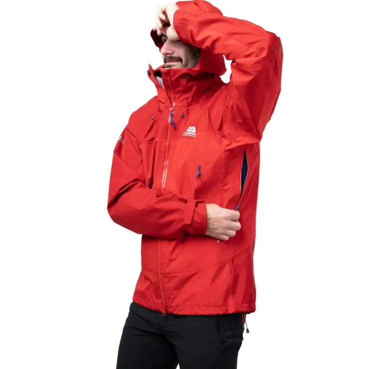 Waterproof Jackets-Mountain Equipment Mens Saltoro Jacket - Imperial Red-Crimson