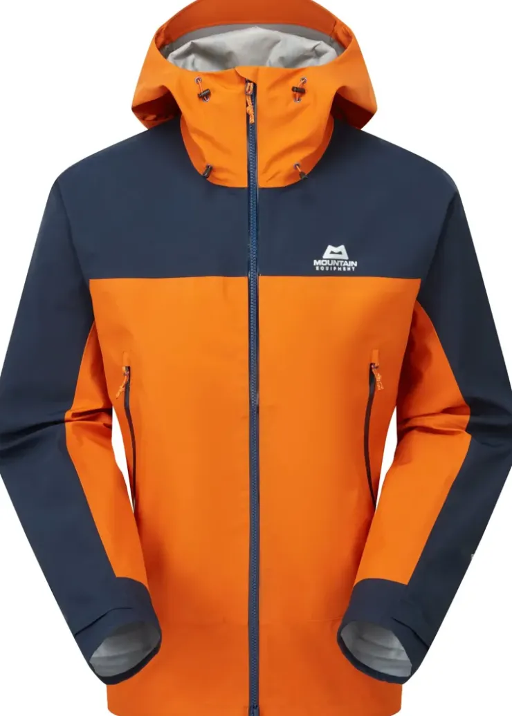Waterproof Jackets-Mountain Equipment Mens Saltoro Jacket - Rust-Cosmos