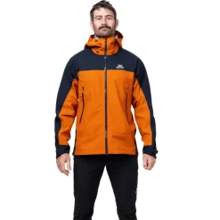 Waterproof Jackets-Mountain Equipment Mens Saltoro Jacket - Rust-Cosmos