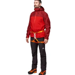Waterproof Jackets-Mountain Equipment Mens Shigri Jacket - Chili Red-Merlot